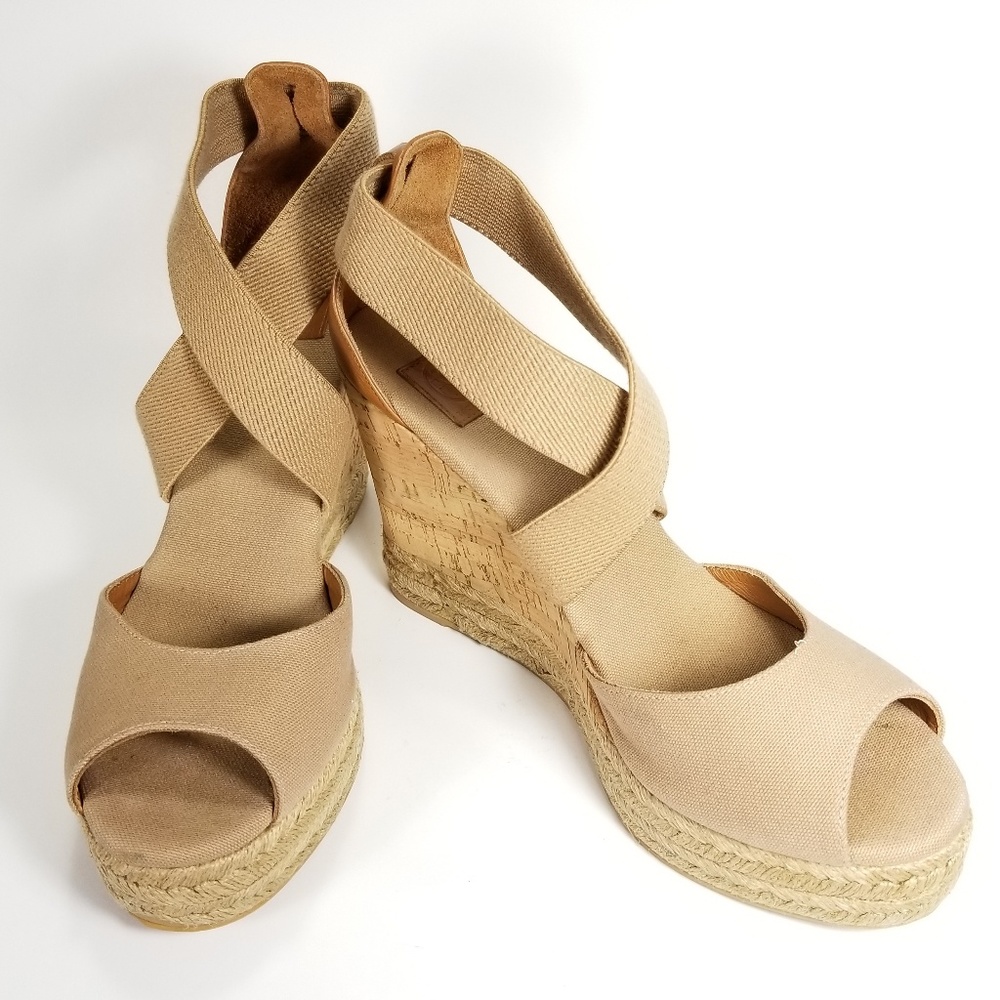 Tory Burch Wedge Espadrilles Women's Size 11